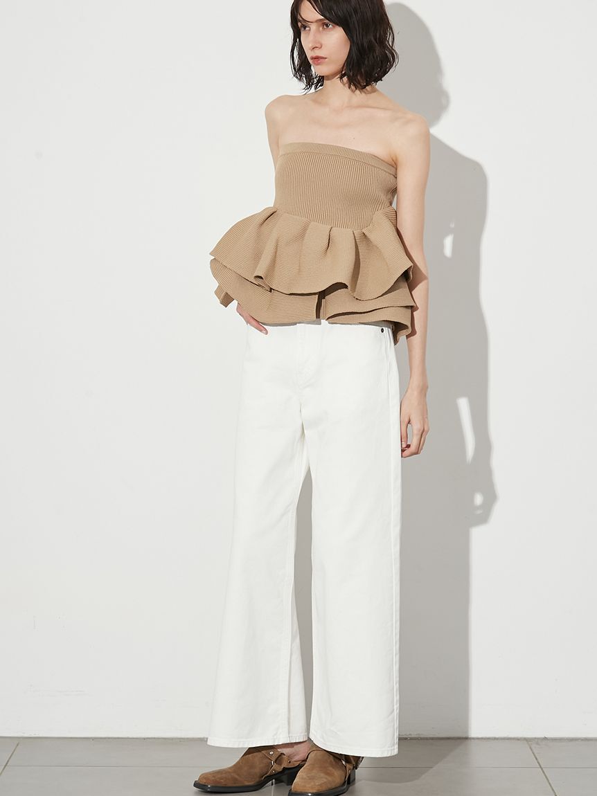 styling/「ラッフルニットベアトップ」|ベスト・ジレ|