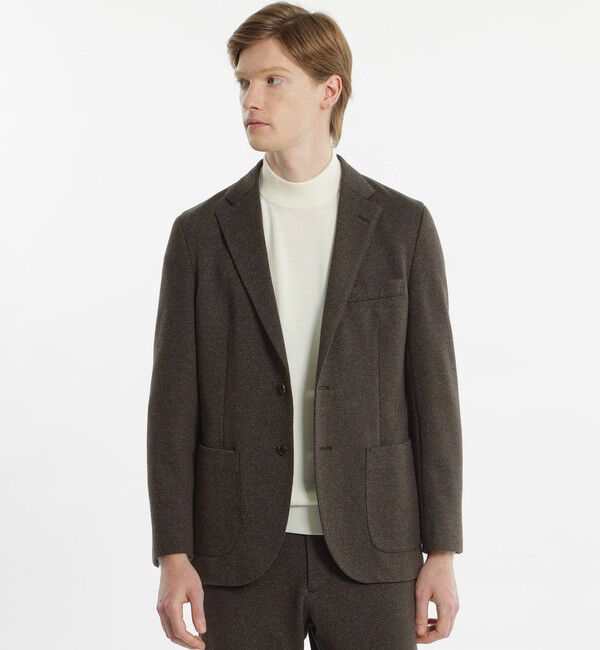 MACKINTOSH PHILOSOPHY「テーラードジャージー ジャケット ムリネツイルジャージー」|テーラードジャケット|ブラウン