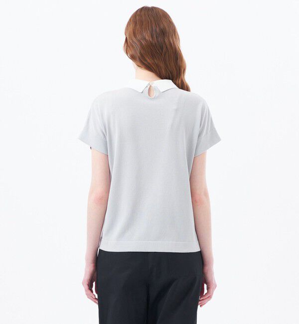 MACKINTOSH PHILOSOPHY「【Bicolor Knit Polo（バイカラーニットポロ）】ハーフスリーブ」|ニット・セーター|