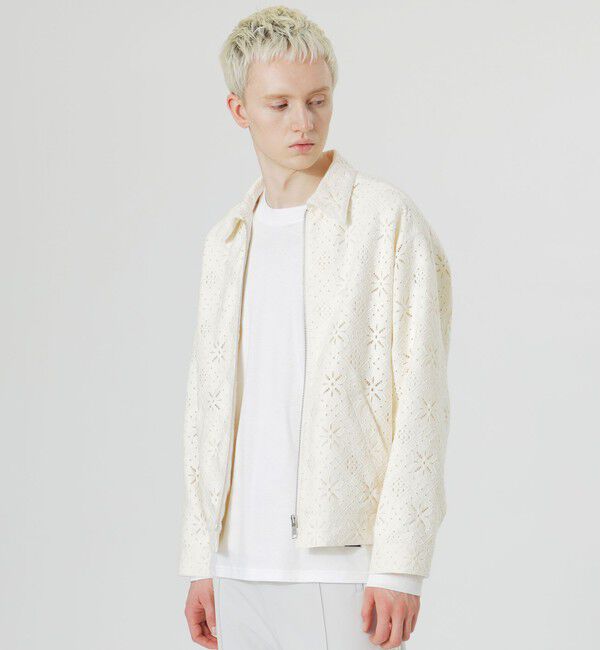  「オールドフィールドレースブルゾン」|ブルゾン・スタジャン|ホワイト