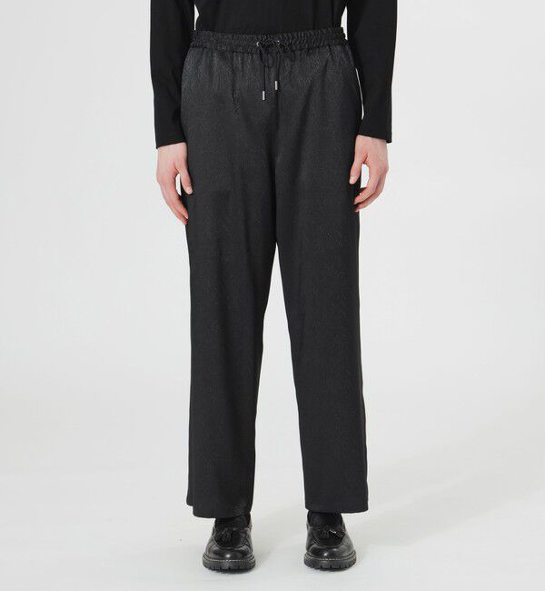  「サテンジャガードワイドパンツ」|その他|