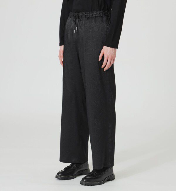  「サテンジャガードワイドパンツ」|その他|