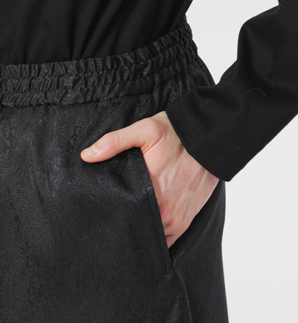  「サテンジャガードワイドパンツ」|その他|