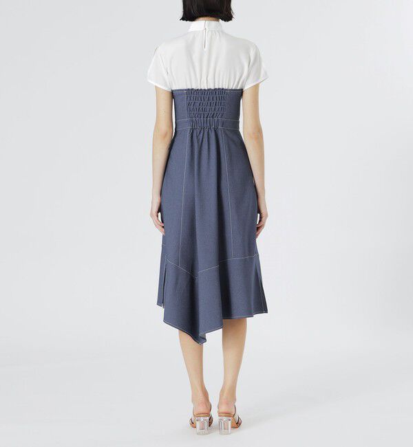  「ビスチェコンビハーフスリーブワンピース」|ワンピース|