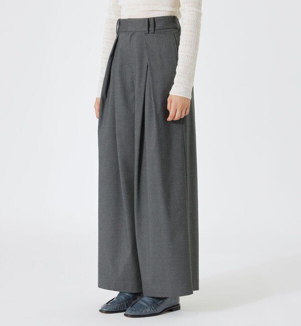  「カシュクールタックワイドパンツ」|スラックス|