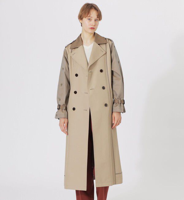  「ブロッキングトレンチコート」|トレンチコート|
