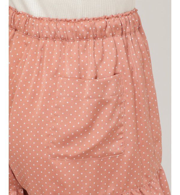 IKKA LOUNGE「ドット柄フリルショートパンツ」|その他|