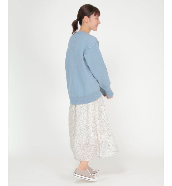 ikka「ダブルフェイススウェットライクニット」|プルオーバー|