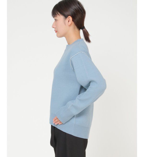 ikka「ダブルフェイススウェットライクニット」|プルオーバー|