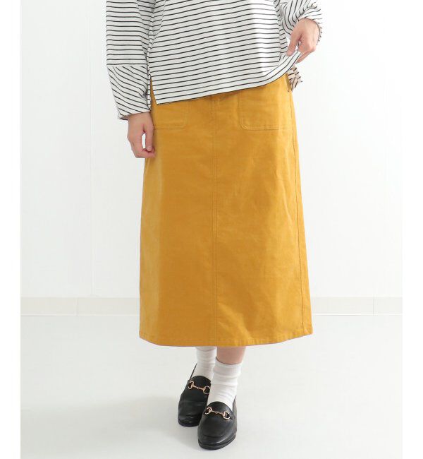 ikka「コーデュロイスカート」|スカート|イエロー