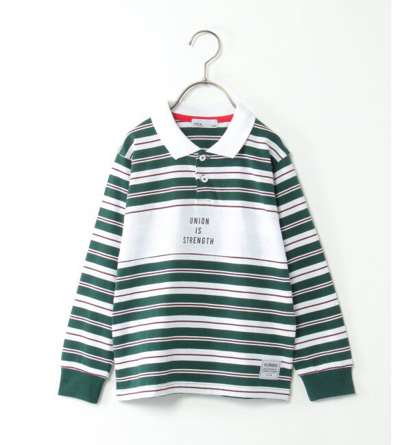 ikka kids「切り替えボーダーラガーTシャツ（120~160cm）」|Tシャツ・カットソー|