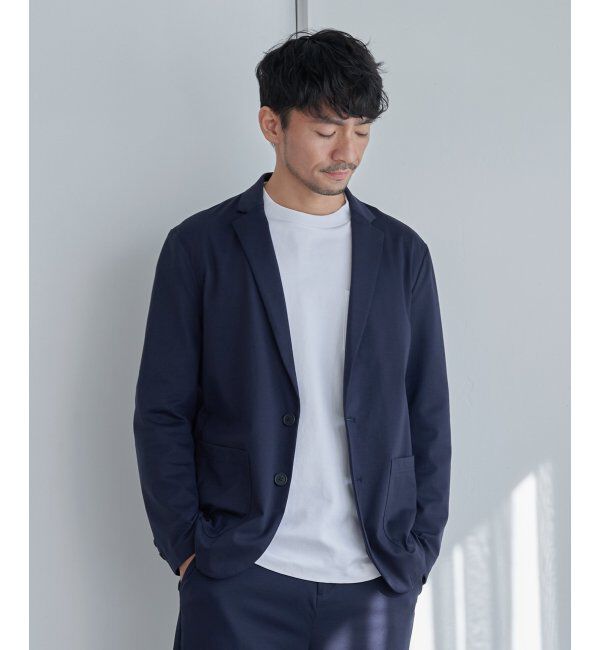 IKKA LOUNGE「【イージーケア／シワ軽減】イージーケアストレッチテーラードジャケット」|テーラードジャケット|