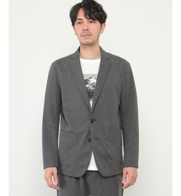 IKKA LOUNGE「【イージーケア／シワ軽減】イージーケアストレッチテーラードジャケット」|テーラードジャケット|