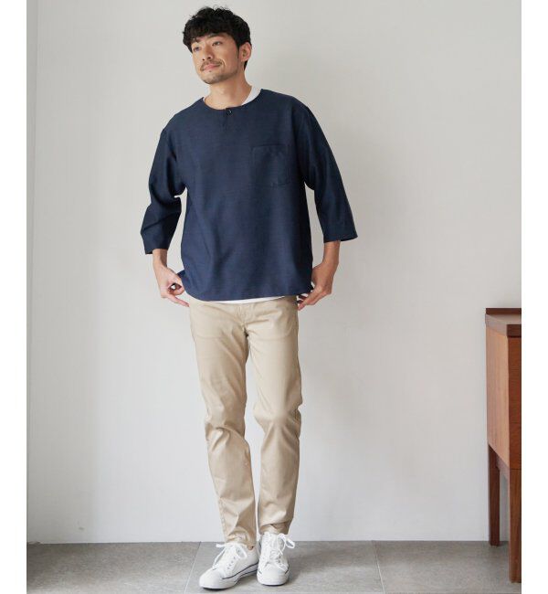 ikka「【吸水速乾】7分easyケアシャツTインナーセット」|シャツ・ブラウス|