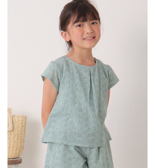 ikka kids「【セットアップ対応】コットンレースブラウス（120~160cm）」|シャツ・ブラウス|