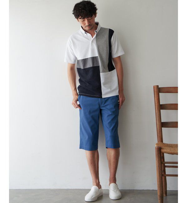 ikka「鹿の子切り替えポロシャツ」|その他|