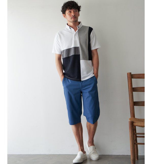 ikka「鹿の子切り替えポロシャツ」|その他|