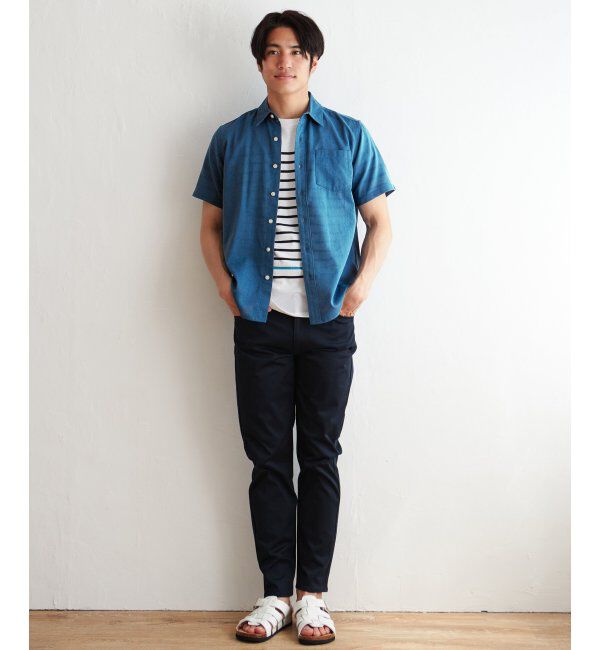 ikka「パナマレギュラーカラー半袖シャツ」|シャツ・ブラウス|