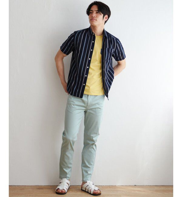 ikka「パナマレギュラーカラー半袖シャツ」|シャツ・ブラウス|
