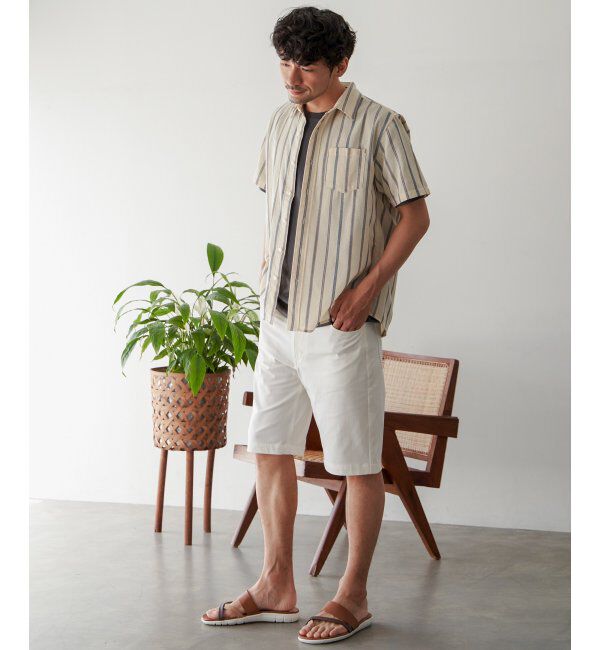 ikka「パナマレギュラーカラー半袖シャツ」|シャツ・ブラウス|