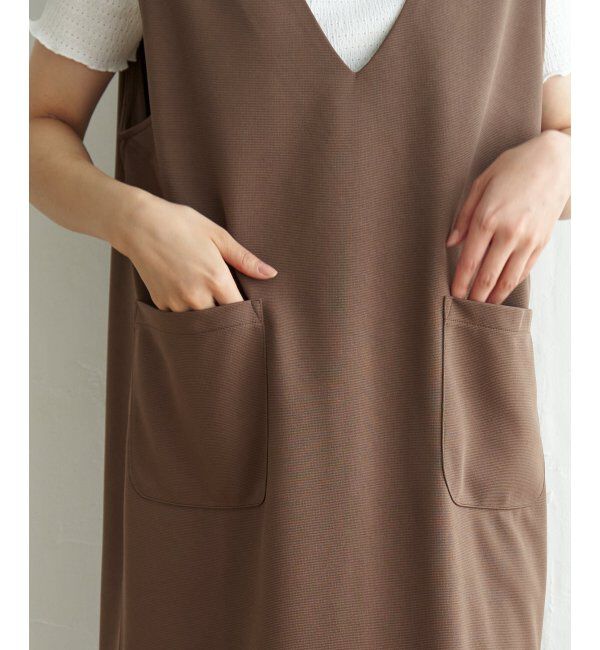 ikka「【2点セット】ジャンスカメローインナーアンサンブル」|ワンピース|