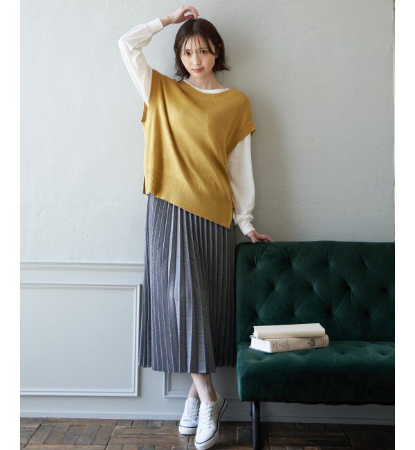 ikka「【2点セット】3WAYニットベストアンアンブル」|ニット・セーター|