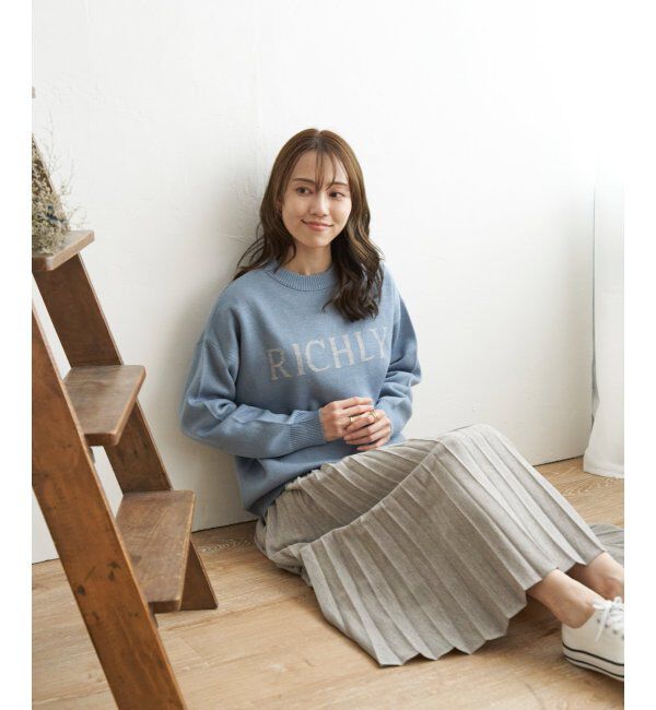 ikka「ジャガードロゴニットプルオーバー」|プルオーバー|