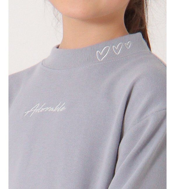 ikka kids「袖ファー刺繍裏毛プルオーバー 2 （120~160cm）」|Tシャツ・カットソー|