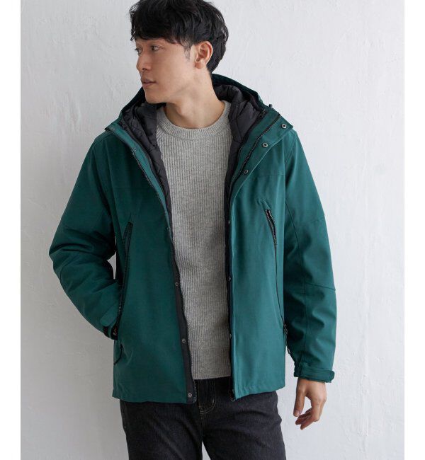 ikka「sorona(R) 3WAYマウンテンパーカー」|その他|Dkグリーン