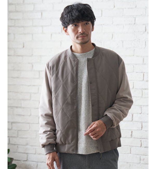 ikka「sorona(R)コンビ中綿ブルゾン」|ブルゾン・スタジャン|ベージュ
