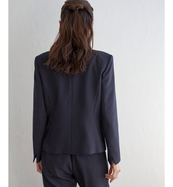 IKKA LOUNGE「【洗濯機で洗える／セットアップ対応】ウォッシャブルキーネックジャケット」|その他|