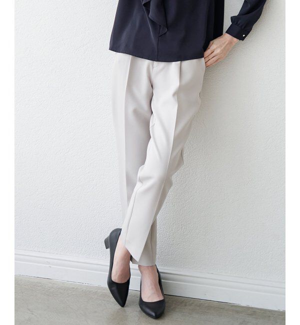 IKKA LOUNGE「【洗濯機で洗える／セットアップ対応】ウォッシャブルテーパードパンツ」|その他|