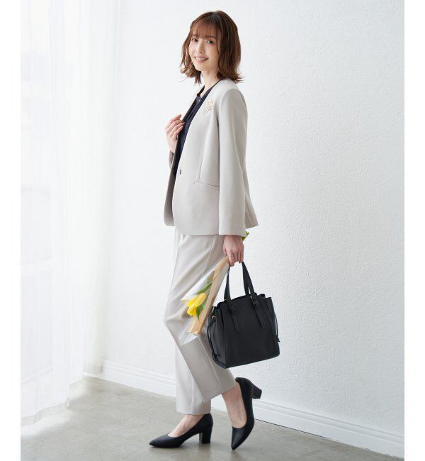 IKKA LOUNGE「【洗濯機で洗える／セットアップ対応】ウォッシャブルテーパードパンツ」|その他|