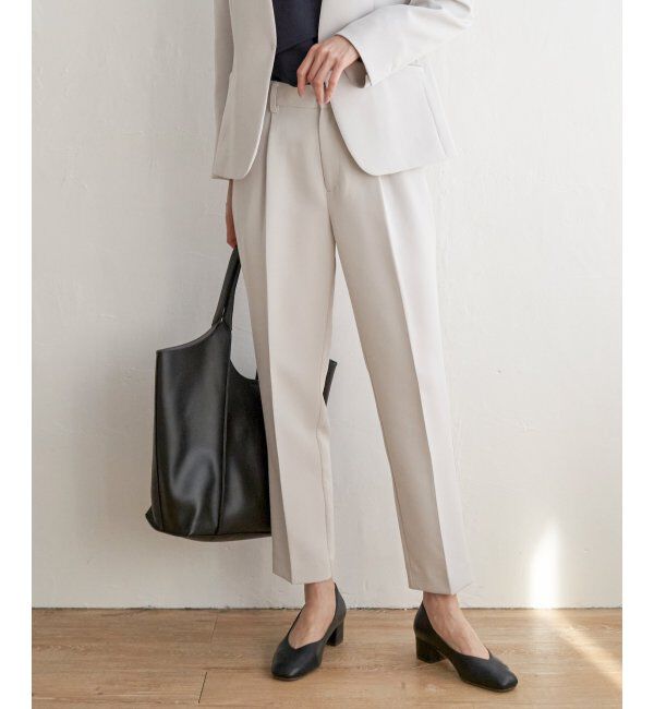 IKKA LOUNGE「【洗濯機で洗える／セットアップ対応】ウォッシャブルテーパードパンツ」|その他|