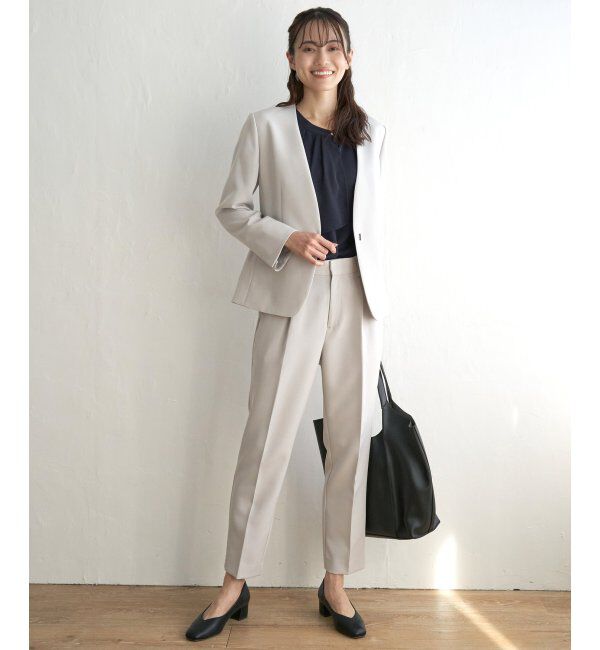 IKKA LOUNGE「【洗濯機で洗える／セットアップ対応】ウォッシャブルテーパードパンツ」|その他|