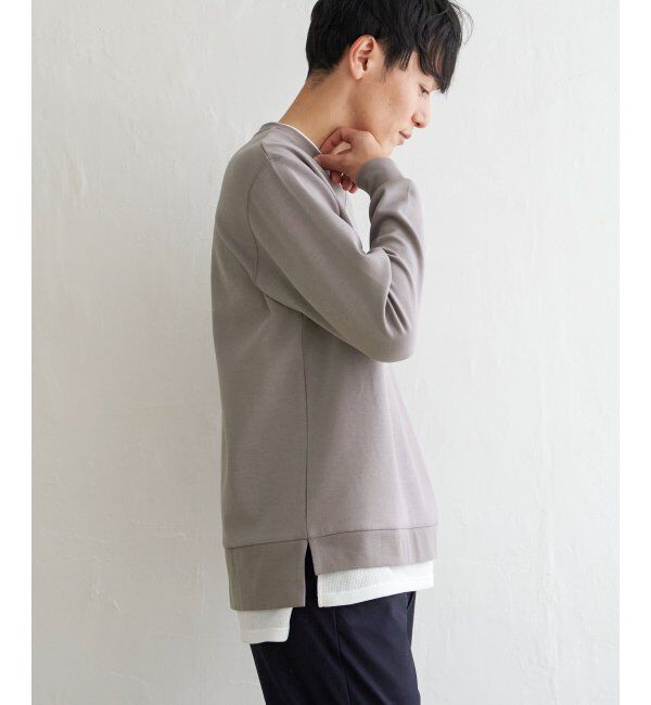 ikka「【抗菌防臭】GOKU楽ダンボールフェイクプルオーバー」|パーカー|