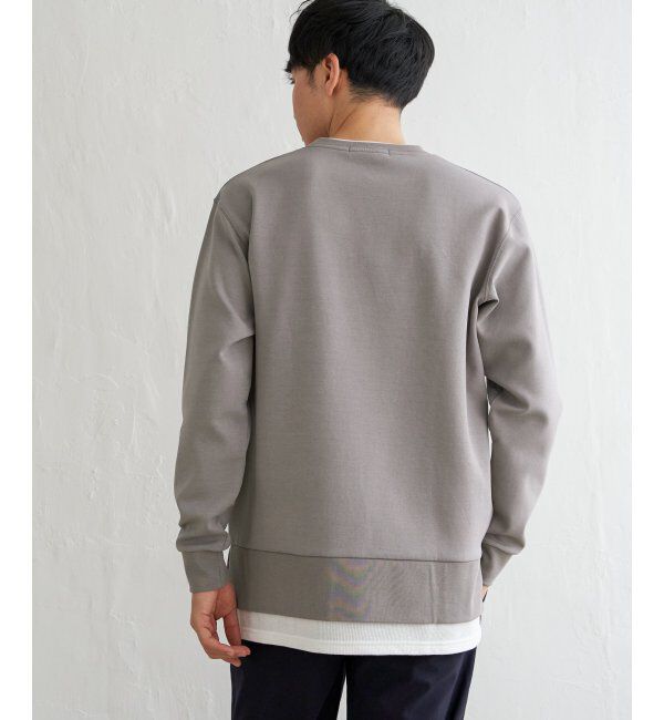 ikka「【抗菌防臭】GOKU楽ダンボールフェイクプルオーバー」|パーカー|