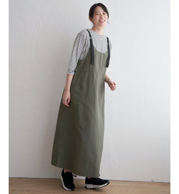 ikka「【2点セット／親子おそろい】ナイロンカーゴキャミワンピースセット」|ワンピース|