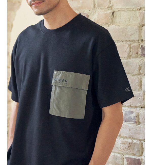ikka「URBAN NATURE LIFE フラップポケットTシャツ」|Tシャツ・カットソー|