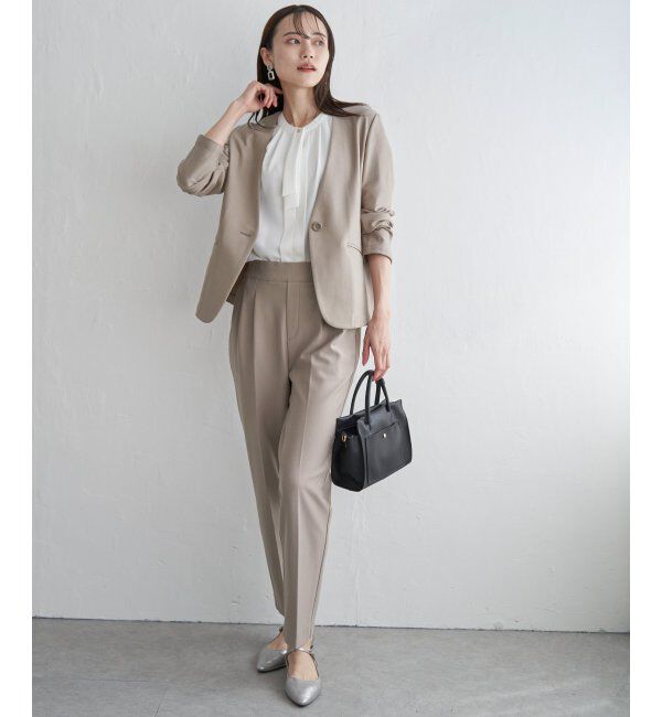 IKKA LOUNGE「【洗濯機で洗える／セットアップ対応】GOKU楽カットソーテーパードパンツ」|その他|