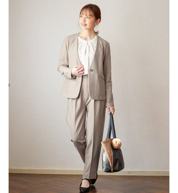 IKKA LOUNGE「【洗濯機で洗える／セットアップ対応】GOKU楽カットソーテーパードパンツ」|その他|