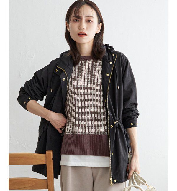 ikka「ハッスイマウンテンパーカ」|ブルゾン・スタジャン|チャコール