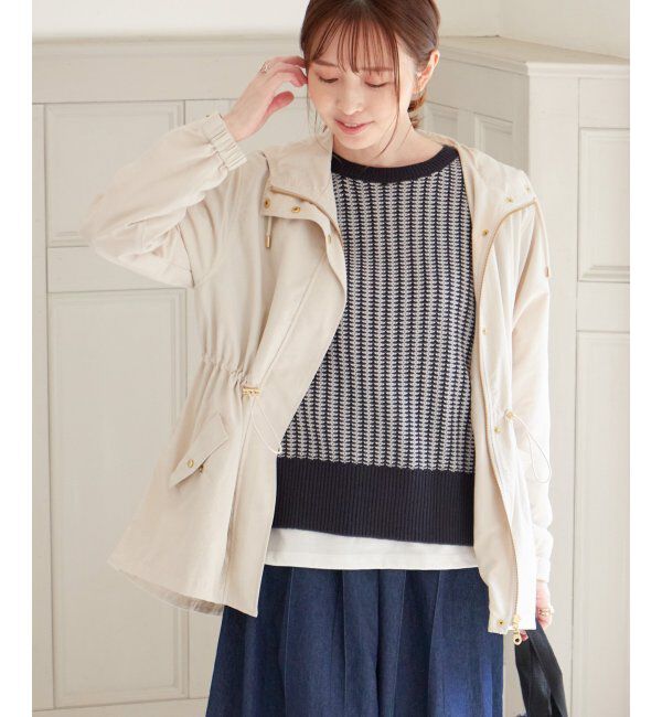 ikka「ハッスイマウンテンパーカ」|ブルゾン・スタジャン|アイボリー