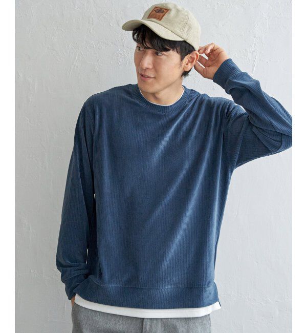 ikka「カットコールフェイクレイヤードプルオーバー」|パーカー|