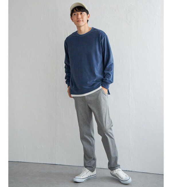 ikka「カットコールフェイクレイヤードプルオーバー」|パーカー|