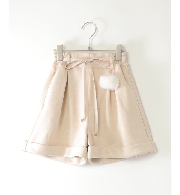 ikka kids「フェイクスエードポンポン付きハーフパンツ（120~160cm）」|その他|