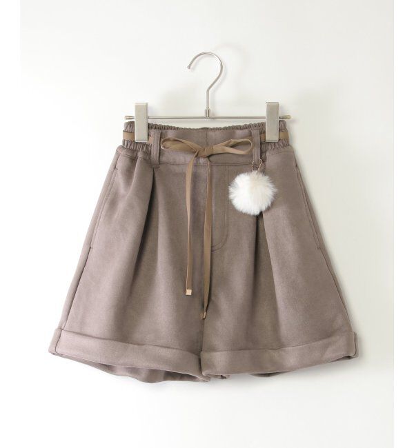 ikka kids「フェイクスエードポンポン付きハーフパンツ（120~160cm）」|その他|