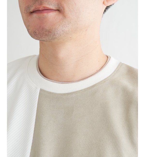 ikka「カツラギジャカード切り替えプルオーバー」|パーカー|