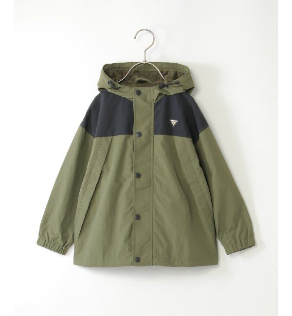 ikka kids「裏メッシュ胸切り替えマウンテンパーカー（110~160cm）」|その他|カーキ