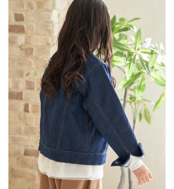 ikka kids「【親子おそろい】デニムノーカラーGジャン（110~160cm）」|その他|